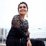Tanvi Ram Instagram - 🖤 Styling - @mehaka_kalarikkal Photography - @rijil_kl Makeup - @sreegashvasan_makeupartist Costume - @mahekdesigns Ornaments - @makeoveravenue