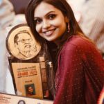 Tanvi Ram Instagram - Poovachal Khader film - television - media Award🙏 #2018 #engilumchandrike #bestactress #gratitude Photography - @bijuyoyo Attire - @oyshee_designers MUA - @drshruthivijayan Trivandrum