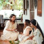 Tanvi Ram Instagram - Onam🌸 Camera - @rijil_kl Attire - @house_of_shalabam MUA - @sreegeshvasan_makeupartist Jewellery - @parakkat_jewels @elsamma_johnson_ @_anjalianil.__ Location - @palissery_heritage_home Special thanks to @imjoboyaugustine