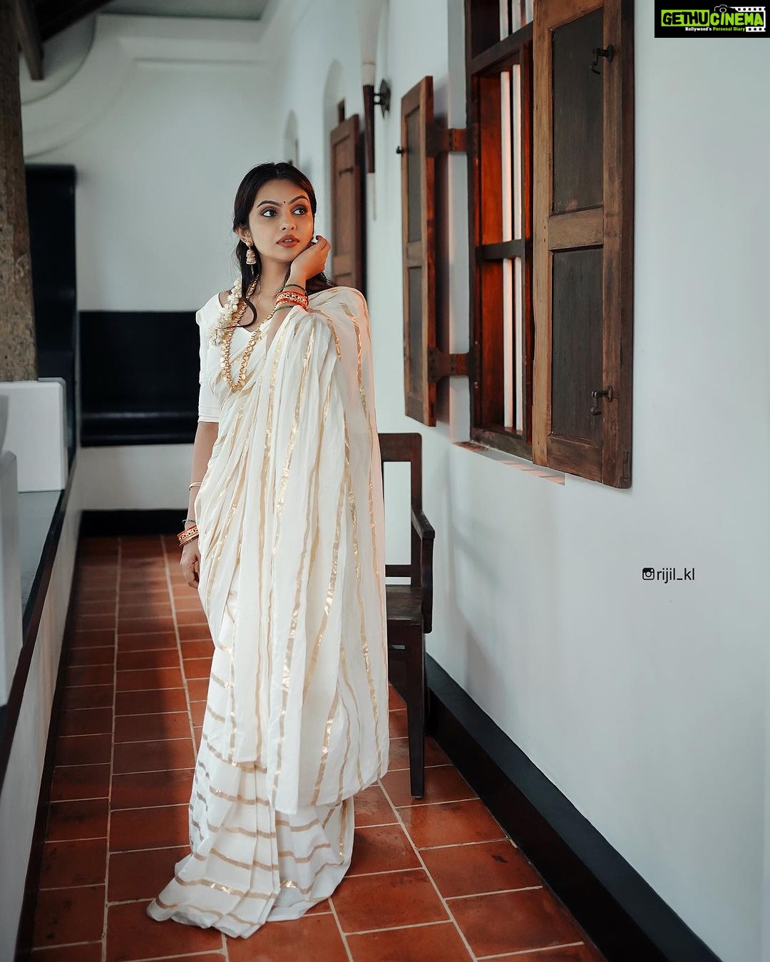 Tanvi Ram Instagram - 🌸 Camera - @rijil_kl Attire - @house_of_shalabam MUA - @sreegeshvasan_makeupartist Jewellery - @parakkat_jewels Special thanks @elsamma_johnson_ @_anjalianil.__ Location - @palissery_heritage_home Special thanks to @imjoboyaugustine for being with us throughout