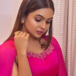 Tanvi Ram Instagram - Twirling into grace and charm, draped in the hues of pink💕 Photographer - @zoom.inphotography Stylist - @mehaka_kalarikkal Attire - @mahekdesigns MUA - @femy_antony__ Earrings - @makeoveravenue