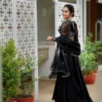 Tanvi Ram Instagram - 🖤 Styling - @mehaka_kalarikkal Photography - @rijil_kl Makeup - @sreegashvasan_makeupartist Costume - @mahekdesigns Ornaments - @makeoveravenue