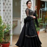 Tanvi Ram Instagram - 🖤 Styling - @mehaka_kalarikkal Photography - @rijil_kl Makeup - @sreegashvasan_makeupartist Costume - @mahekdesigns Ornaments - @makeoveravenue