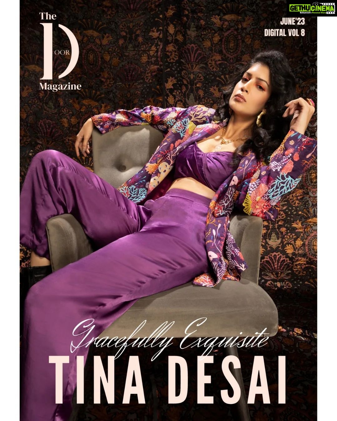 Tina Desai Instagram - Glamour meets talent! Introducing the incredible Tina Desai, captivating hearts on and off the screen. A true icon in making, she effortlessly embodies grace, charisma and brilliance. Get ready to be mesmerized by her unstoppable charm Magazine @thedoormagazine Featuring @desaitina Photographer and Creative Director @dhruv_vohraphotography Editor at Large and Fashion Director @jennet_david_william Stylist @sreevardhan_keto Make-up artist @sarrahmukadamedits Hair stylists @tejal_makeup_and_hair Assistant photographer: @b.runphotography Location @blackframesstudios Cover design @adliftmedia Outfit @aashitajainatelier Jewelry @nihiraa_india #thedoormagazine #tinadesai #mumbai #actress #mumbai #hollywood #fashionstyle Mumbai, Maharashtra