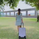 Tridha Choudhury Instagram - Living my Wes Anderson dream with @tumitravel @ajioluxe @reliancebrandsltd 🌈 Captured by @portraitshelter 🌈 #TUMI #TUMIINDIA #travelwithtridha #travelindia #travellinginstyle #travelluxury #travelbags