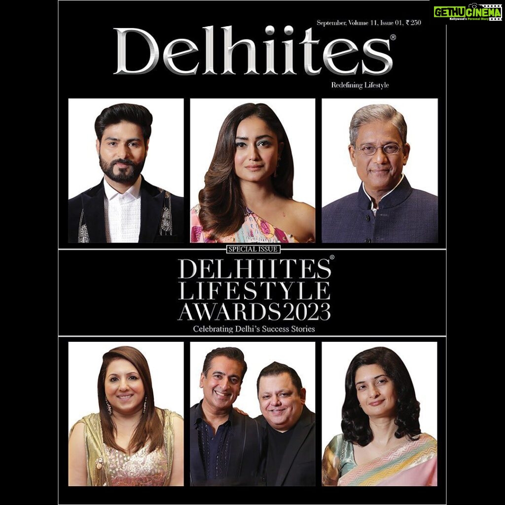 Tridha Choudhury Instagram - We are proud to unveil the COVER of our September 2023 issue which is also the Delhiites Lifestyle Awards special edition! We bring you an insiders perspective on the soirée - everything from the esteemed awardees to the gorgeous guests and most distinguished guests of honour ❤️ Featuring (L-R) @bismil.live @tridhac @_adilhussain @munishakhatwani @rohitgandhi01 @rahulkhanna13 @zia_n_sawhney Photography by @ishafilms_ Designed by @___kerketta___ #delhiitesmagazine #delhiiteslifestyleawards #septemberissue #magazinecover #lifestyle #awards Delhi, India