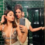 Tridha Choudhury Instagram - Do the goo goo muck 💜 #2023london @neha_vijaywargia111 @therohitpandit 💜 #newyear2023 #happynewhope #newyearseve #londonfireworks #londoncity #londonclub #mayfairlondon