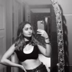 Tridha Choudhury Instagram - I like being Black & White ♾️ How about you ? ♾️ #reflectingonlife #blackandwhite #blackandwhitephotography #instablackandwhite #mirrormirroronthewall #mirrorselfie