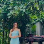 Tridha Choudhury Instagram - Today’s mood sponsored by Mother Nature 🍃 Wearing @springdiariesstore @oakpinionpr 🍃 #therapywithtridha #travelwithtridha #wellnesscoach #wellnesswarrior #mentalwellness #outdoorspa #beautifulhotels #beautifuldestination #ganeshchaturthi2023