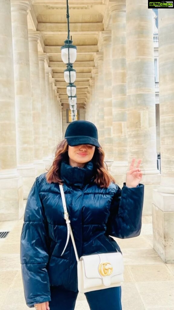 Tridha Choudhury Instagram - Just a Rainy day in Paris 🌈 #travelwithtridha #monsoonmagic #monsoondiaries #monsoonvibes #rainydays #rainymood #parisinstagram #parisgram #jardindupalaisroyal Jardin du Palais-Royal