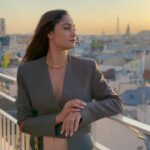Tridha Choudhury Instagram - Nature ,God and Love, balance the three and you have Harmony 🪬 #gratefulheart #gratefulbeyondwords #livelaughlove #travelwithtridha #travelandleisure #traveldeeper #parisrooftops #rooftopparis #rooftopview Hôtel Dame des Arts