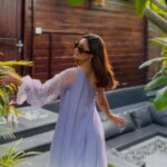 Tridha Choudhury Instagram - ‘There are flowers everywhere for those who want to see them ‘💜 Wearing @chambrayandco Styled by @intriguelook PR- @oakpinionpr 💜 Location @casawood.resort PR- @marketmyhotel.in @awesome_getaways 💜 Captured by @trishnachoudhury Directed by @tridhac 💜 #travelwithtridha #stylewithtridha #stylediary #fashionweekly #trendingaudio #trendingfashion #trendingstyle #beautifulhotels #hotelsofindia #boutiquehotel