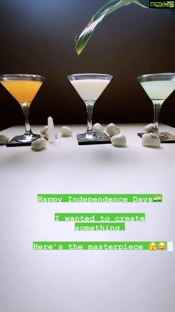 Tuhina Das Instagram - Happy #independenceday 🇮🇳 ৭৭তম স্বাধীনতা দিবসের শুভেচ্ছা I wanted to create something at home .Here’s the masterpiece 😌😬😂🫣🤦🏻‍♀️ #IndependenceDay #india #independence #independenceday2023 #vandematram 🇮🇳#trending Mumbai, Maharashtra