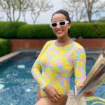 Tuhina Das Instagram - When I am not working, you’ll always find me near a pool or #thebeach 🫠🤗🥹🥰🏝️🏊‍♀️ #tuhinadas #beachbum #throwback #wednesday #picoftheday#swimwear