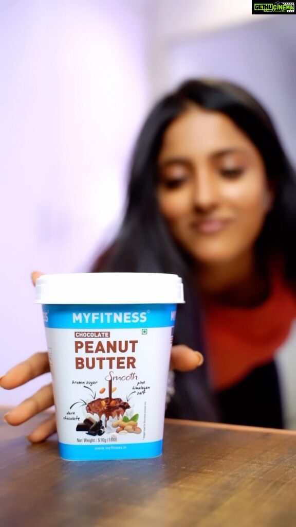 Ulka Gupta Instagram - Aap bhi rahiye satisfied and energised with my tasty health partner- @myfitness peanut butter 🍫🥜🤤 Order karein aaj hi at www.myfitness.in 🛒