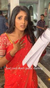 Ulka Gupta Instagram - lines ka khauf dilwane ke liye thank you 🥲 Bhaisaa @aniketindoriya #reelsindia #acting #scripts
