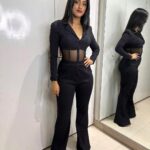Ulka Gupta Instagram - Outfit @labelsimrankatyal Makeup @garg_kinjal Hair @alisha__shaaikh #lookbook #blacksuit #moviescreening