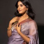 Ulka Gupta Instagram - 💜 Styling- @aishwaryavenishetty_official Outfit- @tilakamsarees Jewellery- @kasturisilverjewellery Photography- @sharathchandra_photography @mysouthdiva
