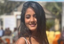 Ulka Gupta Instagram - Tan Day ✨💕💙🌸 #bestieswedding #poolparty #abhigotcandid🌈