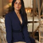 Ulka Gupta Instagram - She lethal ⚠️ . . Photographer - @navindhyaniphoto Styled by- @purvabansal5 Outfit - @applique.world Jewellery - @miranabymegha MUA - @amuthevar and @makeupbyurmee Location - @evebombay @chromehospitality PR - @oceanmediap