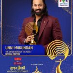 Unni Mukundan Instagram – Thank you Mazhavil Entertainment Awards 2023 for the recognition and dear Jayaram etta for the humbling words! ❤️🙏