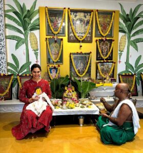 Upasana Kamineni Instagram - Couldn’t have asked for more. 🙏
My first Varalakshmi Vratham with my Klin Kaara ♥️
#blessed #gratitude #priceless