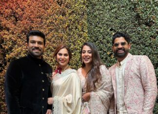 Upasana Kamineni Instagram - Oscar Love ❤️ #oscar2023 Thank you @ssrajamouli Garu & family We are here for India 🇮🇳 #jaihind Dream team @nikitajaisinghani for styling ram @sandysartistry hair and make up @jayantireddylabel my saree @binagoenkaofficial my exquisite jewels @arifminhaz photos @magic.energy spiritual balance @swamynathkorlapati & @prashanthkunchapu biggest support.