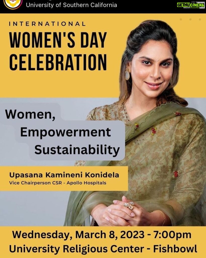 Upasana Kamineni Instagram - Our Women’s day chat with the @uscedu students included topics such as 1. Need for creating sustainable businesses to be relevant in future. 2. Achieving Financial stability & independence for women. 3. Serving communities with Dignity & Emapthy. 4. Personalising & Re imagining the whole maternity leave & child care concept to bring more women into the workforce Love the inclusive vibe Varun Soni Ji Dean of Religious & Spiritual Life University of Southern California has created for students to thrive. Truly enjoyed myself. ❤️ @uscreligiouslife @uscedu