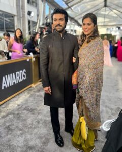 Upasana Kamineni Instagram - Such an honour to be a part of the #RRR family. 
Proudly representing & winning for Indian Cinema. #jaihind 

Thank u Mr.C & Rajamouli Garu for making me part of this journey. 
From shooting in Ukraine to the Golden Globe Awards you have taught me that clarity of thought, hard work & perseverance pays off. 
I’m sooo happy my baby can experience this along with me 🤗❤️
I’m soooooo emotional 🥹 

@alwaysramcharan @ssrajamouli @rrrmovie @goldenglobes