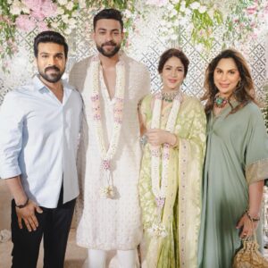Upasana Kamineni Instagram - Welcome to the Konidela family dearest Lavanya 🤗❤️
Looking forward to celebrating my dearest thodi kodalu. 
Varunnnnnn soooooo happy for you. 
@itsmelavanya @varunkonidela7
