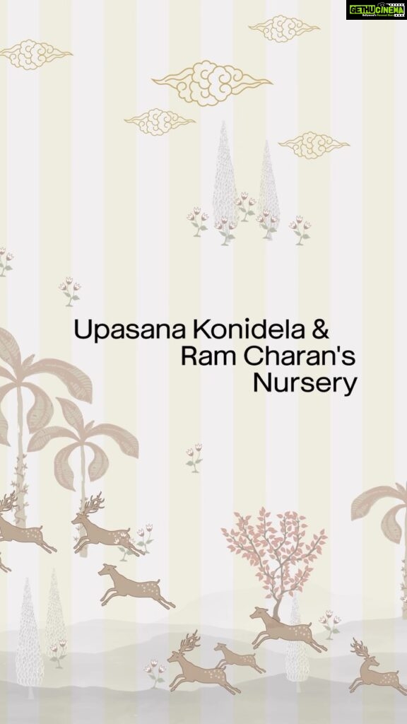 Upasana Kamineni Instagram - Designed by AD100 architect Pavitra Rajaram (@teaonthebluesofa), Ram Charan (@alwaysramcharan) and Upasana Kamineni Konidela’s (@upasanakaminenikonidela) nursery is inspired by the couple’s love for the forest. Read more at the link in bio Videography by: Joseph Radhik (@josephradhik) Edited by: Harshita Nayyar (@harshitanayyar_) Words by: Bindu Gopal Rao (@bindugopalrao)