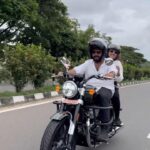 Vidhya Mohan Instagram - Taking Delivery Of The All New SuperMeteor 650 ❤️💯 @urbanlocomote @royalenfield #SuperMeteor650 #royalenfield Urban Locomote