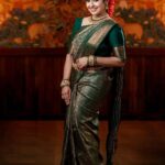 Vidhya Mohan Instagram - Gorgeous @vidyavinumohan in semi bridal makeup look ❤️