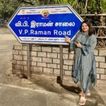 Vidyulekha Raman Instagram - Extremely proud moment standing next to the sign for the road named after my late grandfather V.P Raman. Thank you to the Hon. CM @mkstalin sir and the government of Tamil Nadu for honouring him. You can read about his life in the book “The Man Who Would Not Be King” written by @bharat.lawman available on Amazon #family #proud #vpraman #chennai Chennai,Tamilnadu