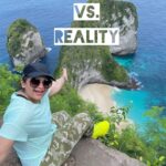 Vidyulekha Raman Instagram - Instagram Vs. Reality in Bali 🥲🥲 Holiday partners - @gtholidays.in #instagramvsreality #reallife #tourism #bali #kelingkingbeach #seminyak #indonesia #baliindonesia #tourist #relatable #reels #reellife