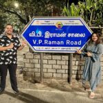 Vidyulekha Raman Instagram - Extremely proud moment standing next to the sign for the road named after my late grandfather V.P Raman. Thank you to the Hon. CM @mkstalin sir and the government of Tamil Nadu for honouring him. You can read about his life in the book “The Man Who Would Not Be King” written by @bharat.lawman available on Amazon #family #proud #vpraman #chennai Chennai,Tamilnadu