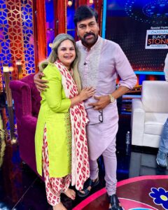 Vidyulekha Raman Instagram - The year has just begun & I feel it’s already made! Was an honour and privilege to perform in front of @chiranjeevikonidela garu ✨♥️ love you sir. You were such a sport! 

#SumaAdda @chiranjeevikonidela #WaltairVeerayya #MassMoolavirat #MegaMassJathara @director.bobby @vennelakish #sankrantispecial #EtvTelugu #123telugu #sumaadda #brandnewshow #telugushow #etvshow #etvtelugu #etvwin #sumakanakala #entertainment #entertainmentshow #chiranjeevi #megastarchiranjeevi