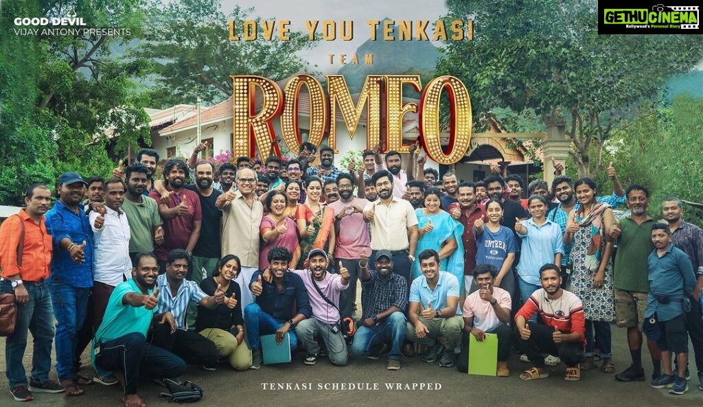 Vijay Antony Instagram - Successfully wrapped up the challenging Tenkasi schedule of #Romeo & #LoveGuru❤️ #SUMMER2024 #BLOCKBUSTER @gooddeviloffl @vinayak_vaithianathan @mirnaliniravi