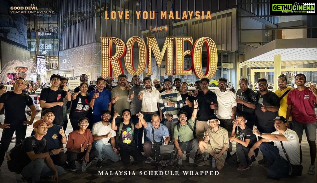 Vijay Antony Instagram - Malaysia schedule of #romeo & #loveguru successfully wrapped up ❤️ Thank you team😊 @gooddeviloffl @vinayak_vaithianathan @mirnaliniravi