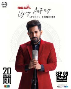 Vijay Antony Instagram - Good Devil 😈 #OgVibe 🔥

Get ready to Sing, Dance & Vibe as the #GoodDevil 😈 arrives in 20 days 🪩 !!!

Book your tickets now @insider.in (Link In Bio)

@vijayantony @noiseandgrains @gangmedia_offl @karya2000 @itisveer @onlynikil 

#vijayantony #noiseandgrains #chennai