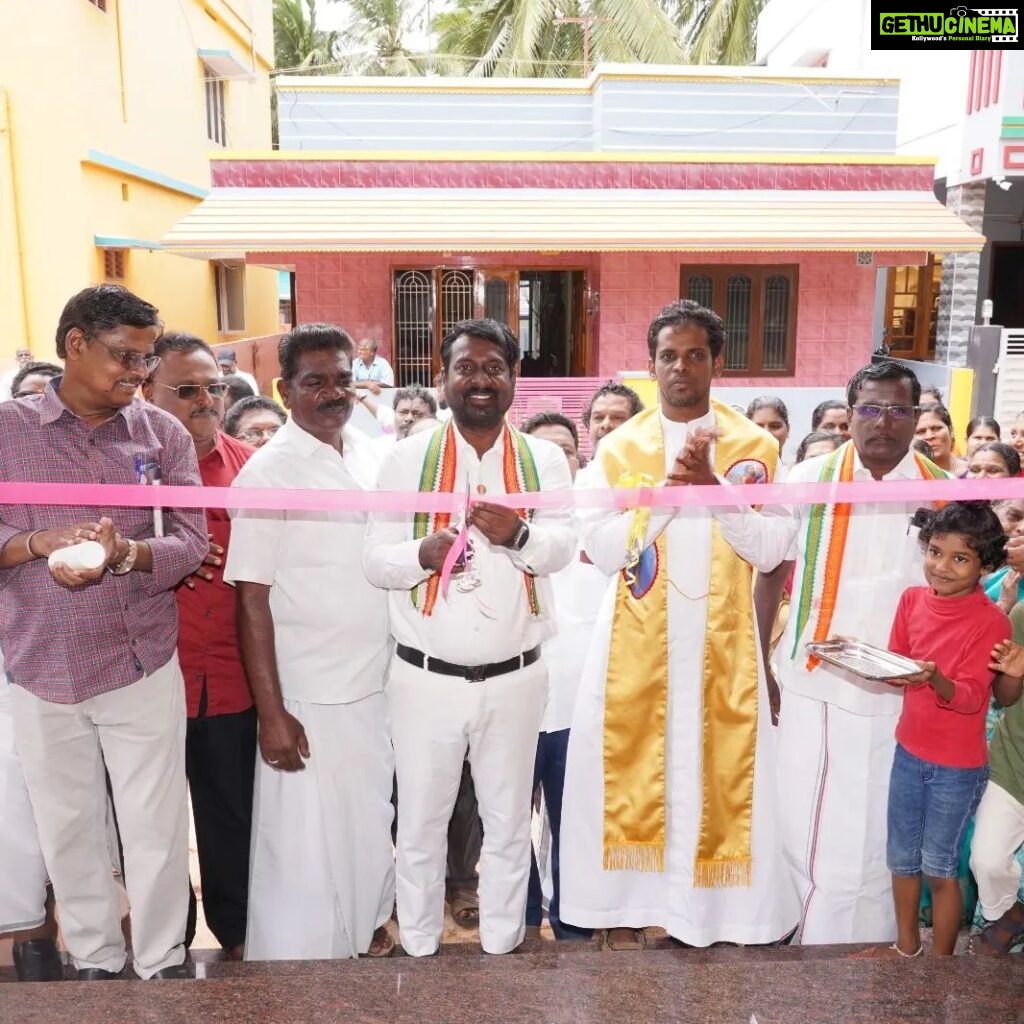 Vijay Vasanth Instagram - Opening of bus shelter built from MPLAD fund