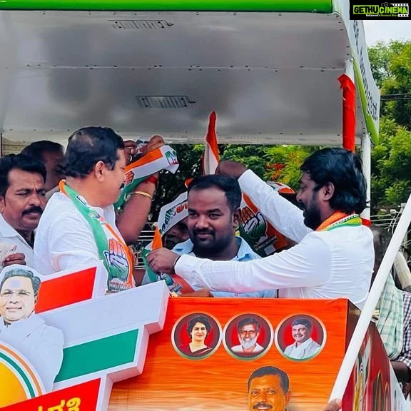 Vijay Vasanth Instagram - Election campaign in support of @incindia candidate Shri. Gopalaswamy contesting from Saravanabelagola assembly constituency. #karnatakaelections2023