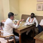 Vijay Vasanth Instagram – Held discussions with zonal observer for Mysuru region Shri @DrAChellaKumar regarding the preparation for Hassan district assembly constituencies.