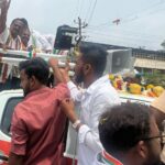 Vijay Vasanth Instagram – Campaigning for Kadur assembly @INCIndia Shri. Anand. With every passing day of campaign the winning prospects of our candidates are getting better and better. 

#CongressForProgress 
#KarnatakaAssemblyElection2023