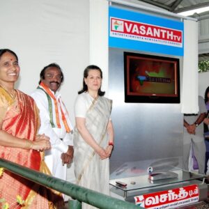Vijay Vasanth Instagram - We @VasanthTv_India have completed 15 years and  stepping into our 16th year. Founded by visionary late Shri. H. Vasantha Kumar and inaugurated by Madam Smt. Sonia Gandhiji in 2005, it has been a wonderful journey so far. Thank you for the support and blessings. We shall continue our journey together.