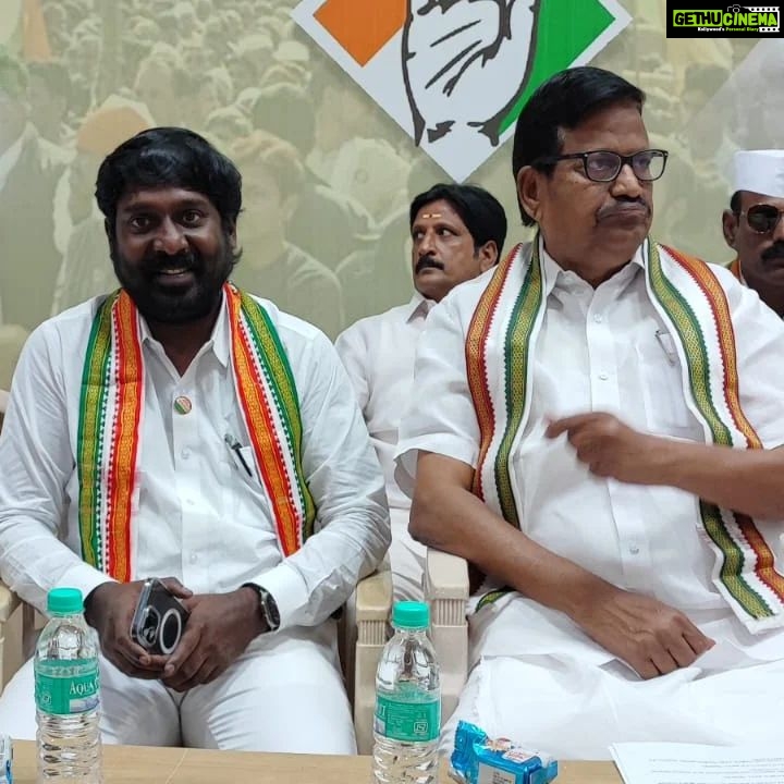 Vijay Vasanth Instagram - TNPCC meeting at Sathyamurthy bhavan