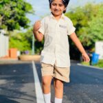 Vijayalakshmi Instagram - Geared up to collect hearts moments and memories! Grade one is gonna be fun 😻🫶 #backontrack #newchapter #backtoschool #nilan @alphabet.school