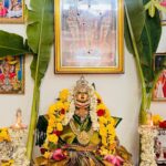 Vijayalakshmi Instagram - High on vibes 🫰 #varalakshmivratham #celebratinglife #goodmorning 🤍🤗