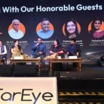 Vishakha Singh Instagram - Last week, I had the honour of attending #FarEye’s 10th-anniversary celebrations in Noida. The event was a perfect blend of celebration and intellectual stimulation, featuring accomplished speakers and thought-provoking discussions. Gautam Kumar and his cofounders’ startup journey, which I first learned about at an event at IIT Kanpur (organised by @swatityagi986 and team) has been a testament to resilience. Engaging with a founder who has traversed the entrepreneurial spectrum brings a unique perspective. His insights, combined with those of other esteemed panelists, offered a comprehensive view of the startup landscape, from inception to achieving remarkable milestones like FarEye's 10-year journey. Our panel, 'Built To Last - Technology, Platform, and Companies', showcased luminaries with histories of remarkable achievements. Dr. RS Sharma known for spearheading AADHAR and Cowin Digital initiatives, shared insights on digital identity , Pawan Agarwal ex-CEO of FSSAI , discussed food safety and security. Padmaja Ruparel, CoFounder of Indian Angel Network, highlighted FarEye's impact in the logistics sector. I contributed my perspective on 'blockchain solutions across industries', adding innovation to the discourse. Wishing them the very best for the next decade! Thank you @ruchirathore755 for saving the day with @soovos_handlooms ‘s lightest saree :) Jaypee greens resorts n Spa