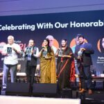 Vishakha Singh Instagram - Last week, I had the honour of attending #FarEye’s 10th-anniversary celebrations in Noida. The event was a perfect blend of celebration and intellectual stimulation, featuring accomplished speakers and thought-provoking discussions. Gautam Kumar and his cofounders’ startup journey, which I first learned about at an event at IIT Kanpur (organised by @swatityagi986 and team) has been a testament to resilience. Engaging with a founder who has traversed the entrepreneurial spectrum brings a unique perspective. His insights, combined with those of other esteemed panelists, offered a comprehensive view of the startup landscape, from inception to achieving remarkable milestones like FarEye's 10-year journey. Our panel, 'Built To Last - Technology, Platform, and Companies', showcased luminaries with histories of remarkable achievements. Dr. RS Sharma known for spearheading AADHAR and Cowin Digital initiatives, shared insights on digital identity , Pawan Agarwal ex-CEO of FSSAI , discussed food safety and security. Padmaja Ruparel, CoFounder of Indian Angel Network, highlighted FarEye's impact in the logistics sector. I contributed my perspective on 'blockchain solutions across industries', adding innovation to the discourse. Wishing them the very best for the next decade! Thank you @ruchirathore755 for saving the day with @soovos_handlooms ‘s lightest saree :) Jaypee greens resorts n Spa